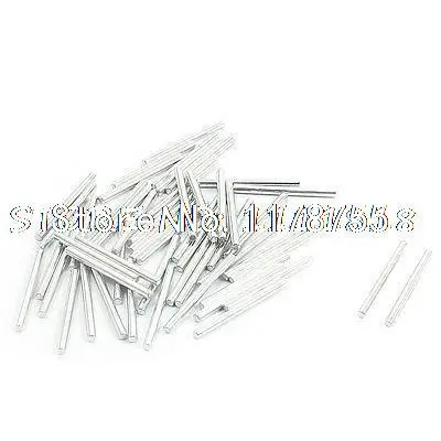 

50 Pcs Replacement Round Stainless Steel Straight Rods 35mm x 2mm for Toy Car