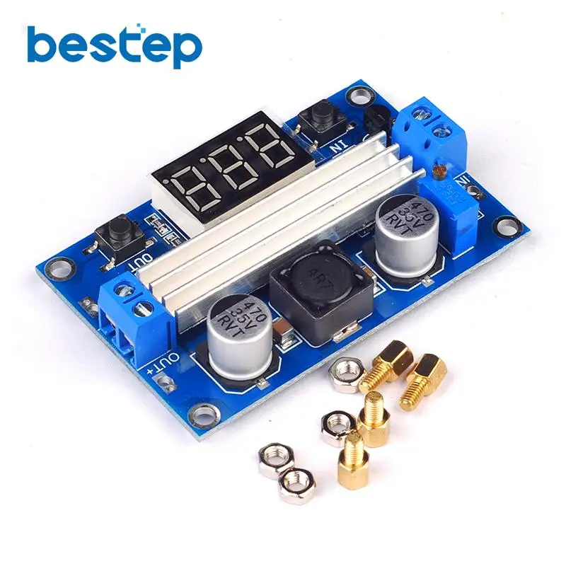 1Pcs Dc Dc-Dc 3 ~ 35V A 3.5 ~ 35V Ltc1871 Booster Step Up Step-Up Modulo Convertitore Di Alimentazione Regolata Di Alimentazione + Voltmetro