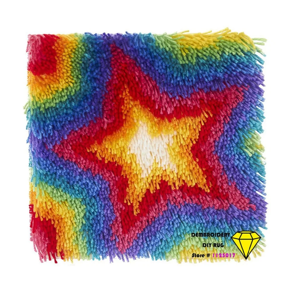 handmade carpet star carpets and rugs Needlework Kit handmade mats Rug