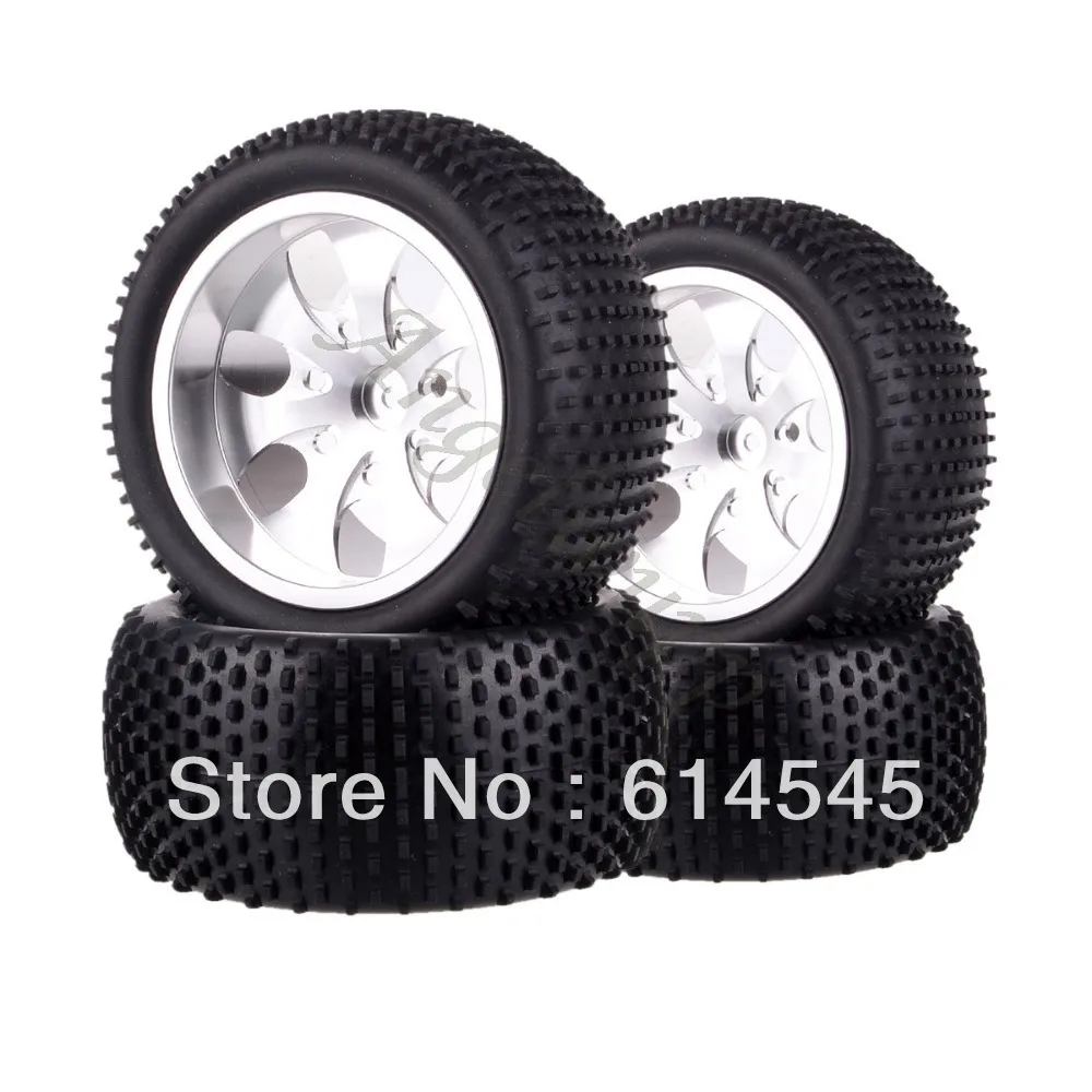 

DQR 4x RC Monster Truck Bigfoot Metal Wheel Rim & Tyre Tires 12MM HEX 88124 1:10 RC123 Store