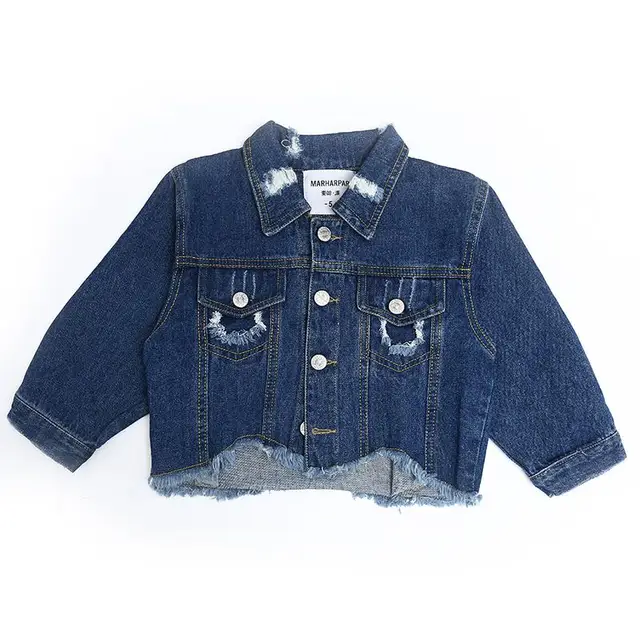 Jeans Jacket For Girls 5 6 7 8 9 10 11 12 13 14 15 Autumn Long Sleeve ...