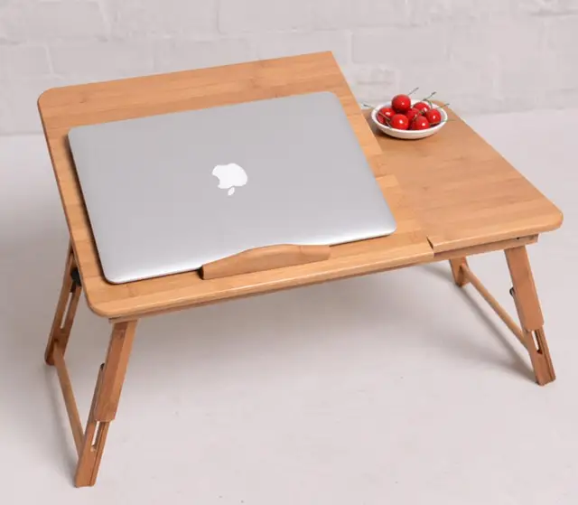 1pc Hot High Quality Folding Laptop Table 50 30cm Bamboo 1pc Hot High Quality Folding Laptop Table 50 30cm Bamboo Computer Desk Lap