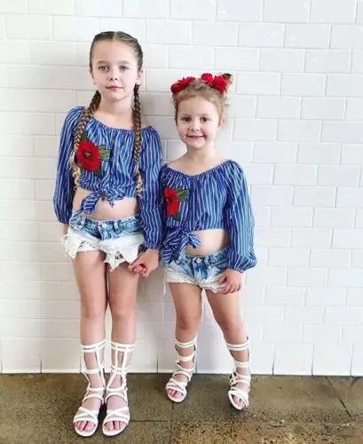 kid girl crop tops