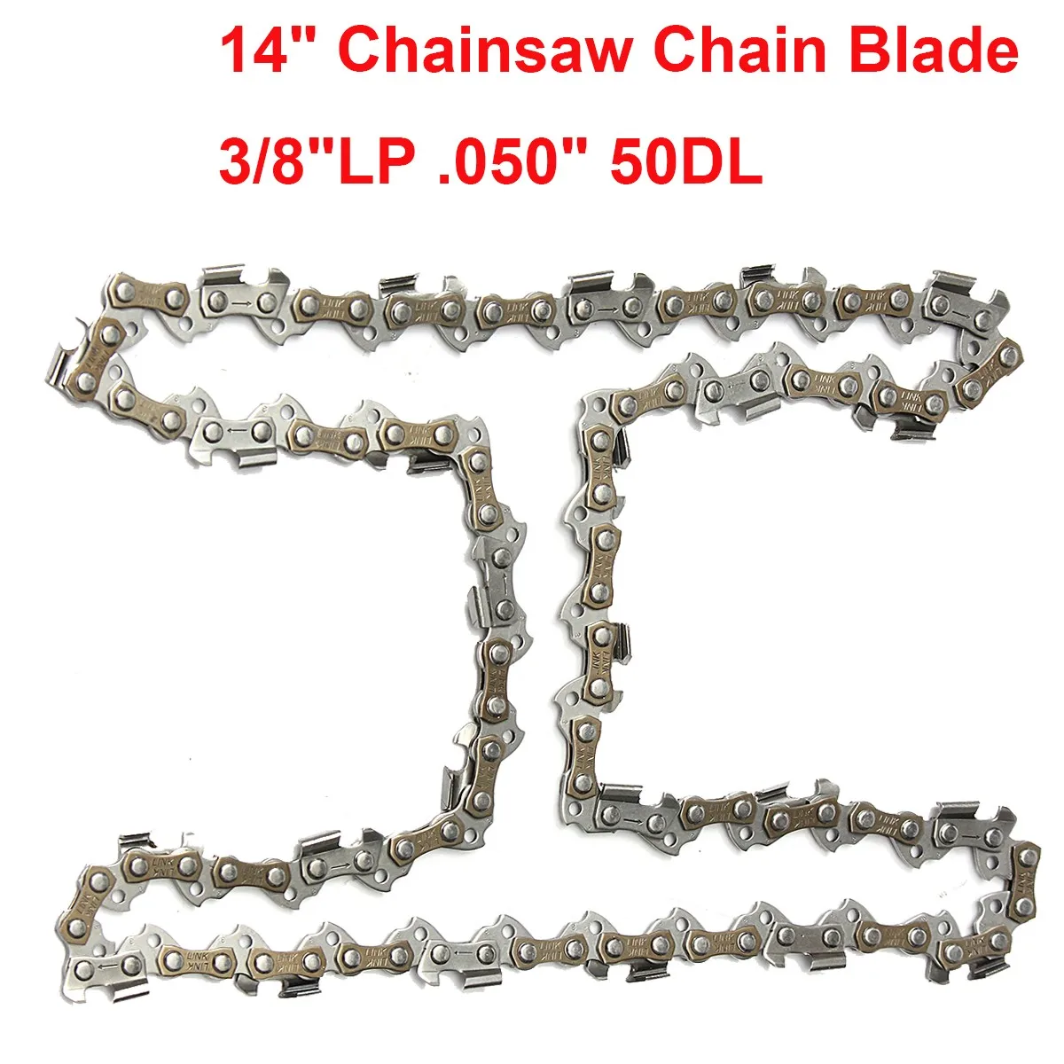

NEW 14" Chainsaw Chain Blade 3/8"LP Sharp Blade Quickly Cut Wood For Stihl 009 010 017 019 023 MS170 MS180 50 Drive Pitch: 3/8