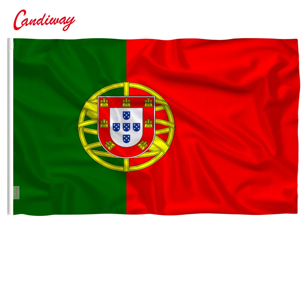 PORTUGAL FLAG LARGE 5x3ft PORTUGUESE WORLD 2022 NATIONAL FAN BANNER UK SELLER. 