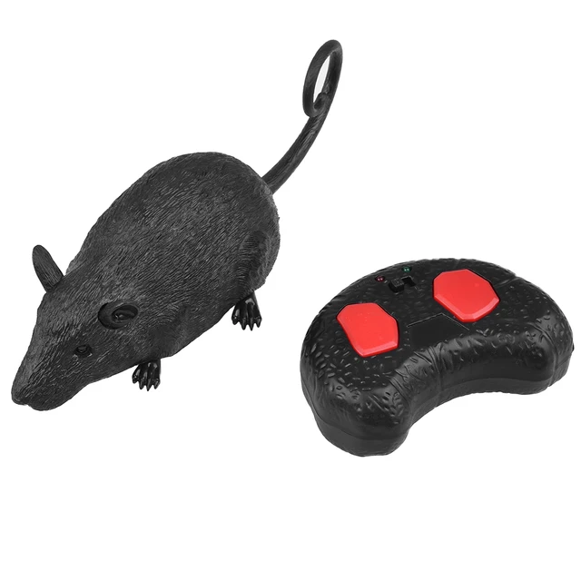 UARTER 49ft Remote Distance Cat Toys Remote Control Simulation Plush Mouse RC Electronic Rat Mouse Mice Toy For Pet Cat