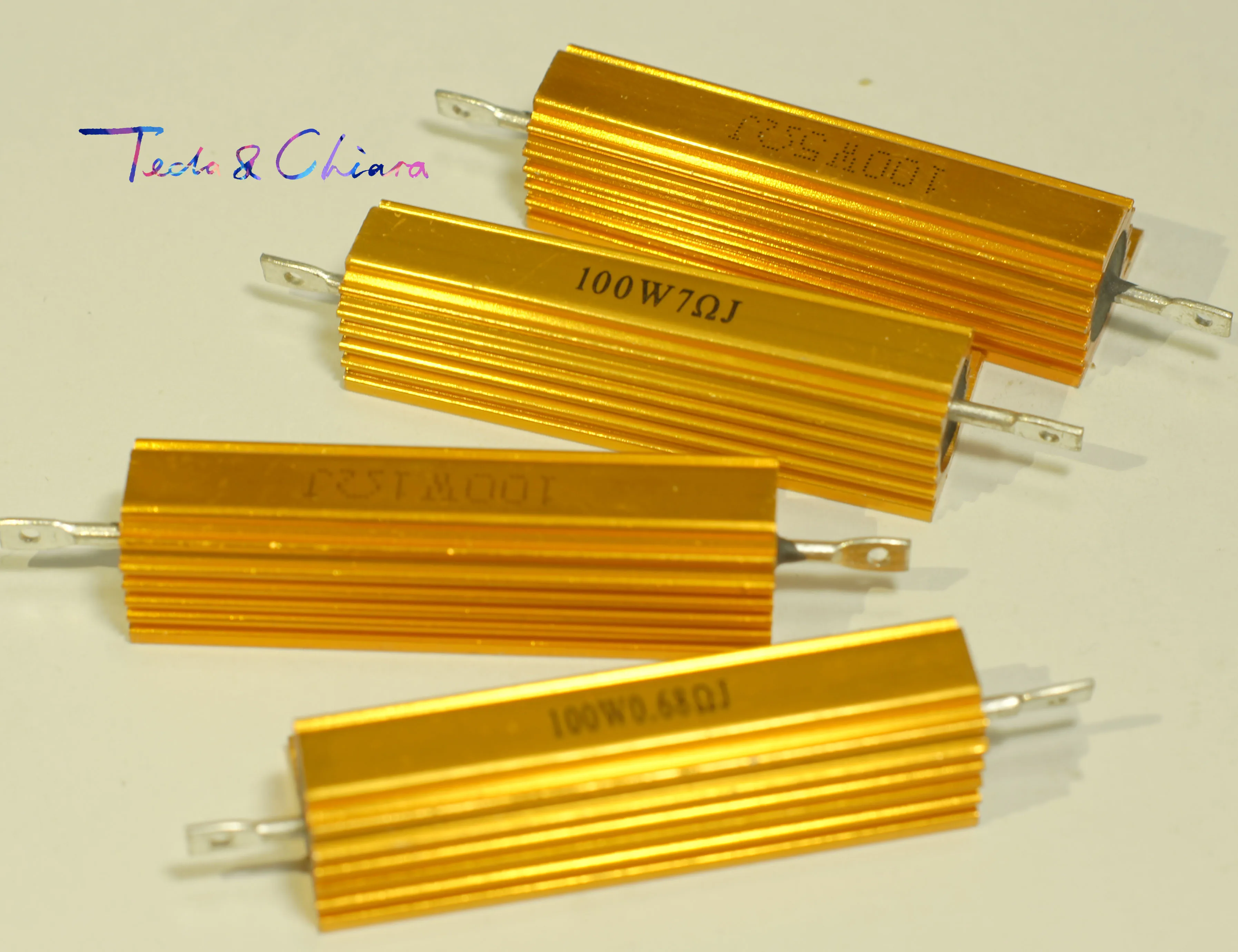 

5Pcs 40R 40ohm 40 150R 150ohm 150 R Ohm 100W Watt Aluminum Wirewound Power Metal Shell Case Resistor Resistance RX24