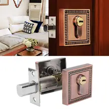 Zinc Alloy Door Lock Single Cylinder Deadbolt Lock Square Door Lock doorlock for Wood Door Locker cerradura puerta uxcell home office hardware single cylinder deadbolt jimmy proof keyed door lock