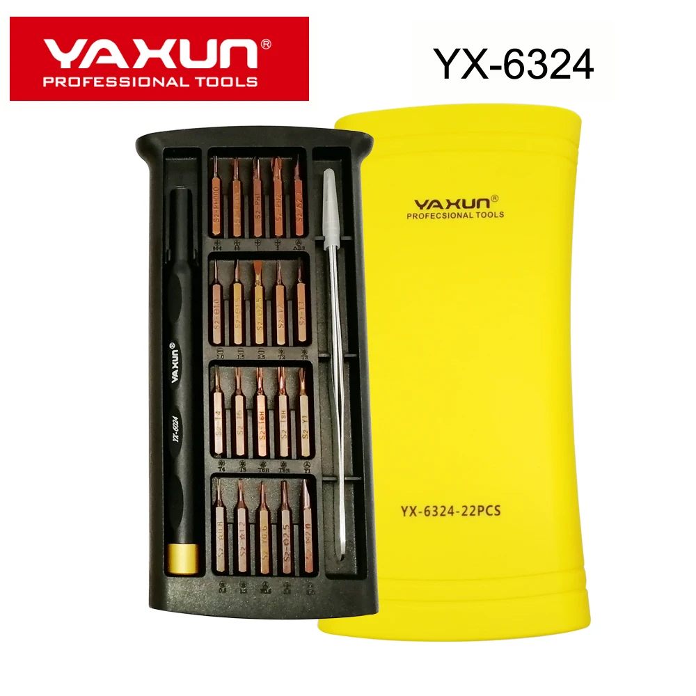 

New design best quality Yaxun Precision Screwdriver Kit,Opening Repair Phone Tools Set For iPhone X/8G/7G/Samsung/Huawei/LG...