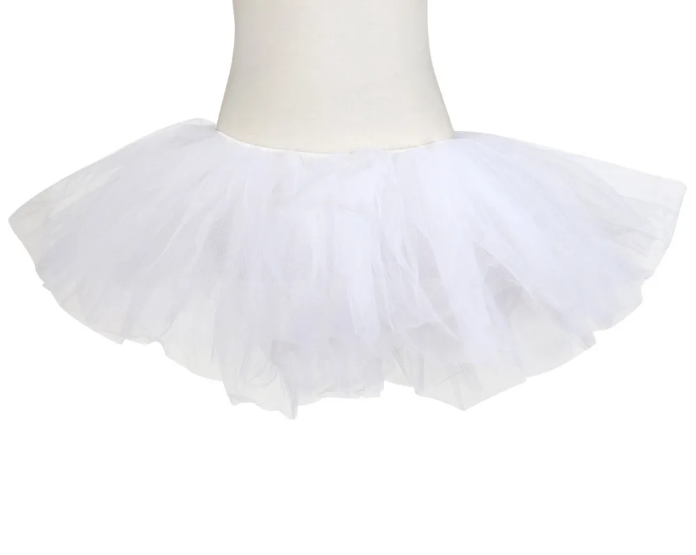 Модное красивое женское эластичное Тюлевое платье для взрослых, пачка, 5 слоев, однотонная плиссированная юбка вечерние Клубные