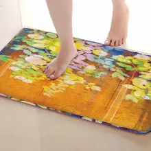 Цветочный стиль коврик для ванной комнаты, смешной Противоскользящий коврик для ванной, занавески для душа s аксессуары, соответствующие вашей душевой занавеске