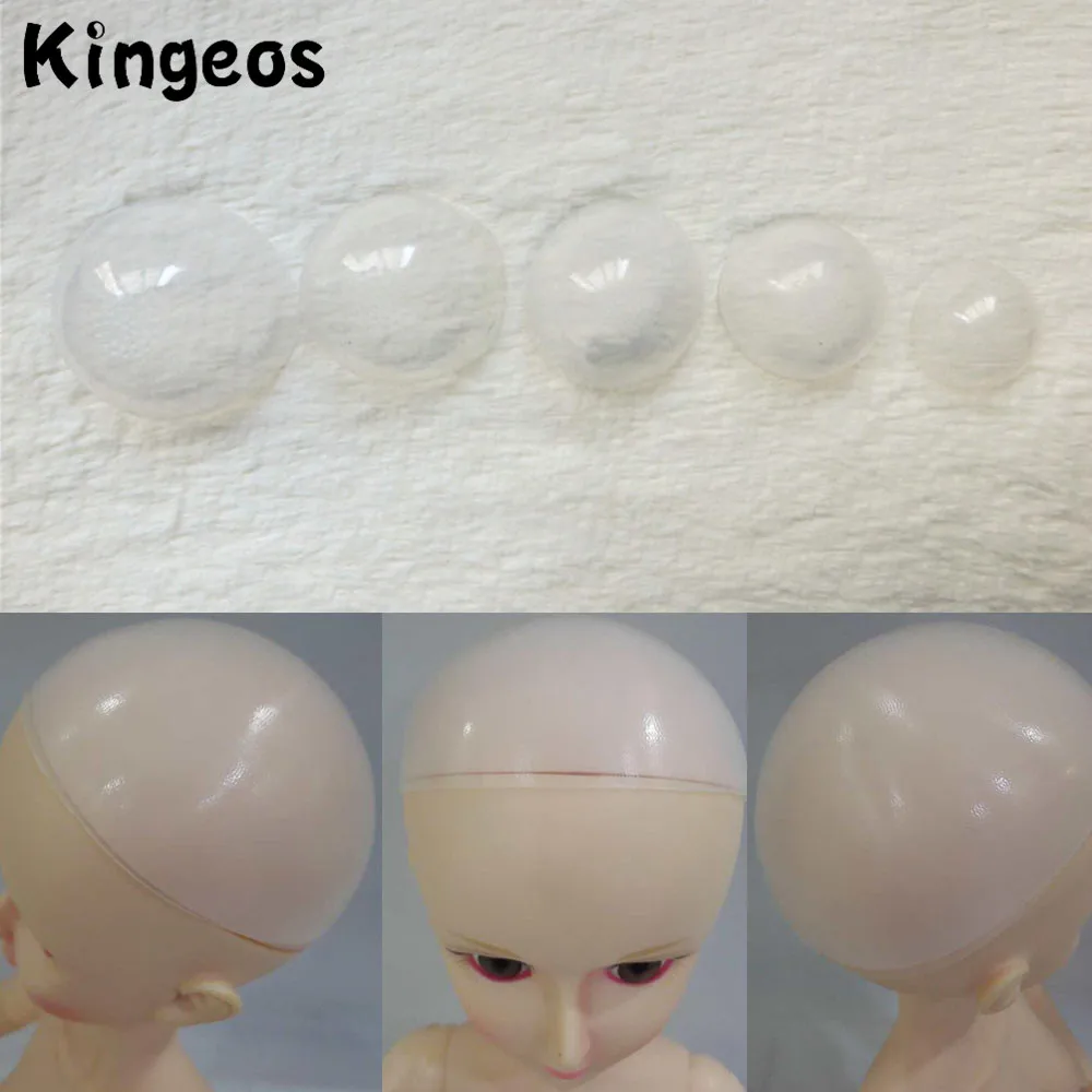 

Doll Accessories Clear Silicone Wig Cap Protection Cover for 1/3 1/4 1/6 1/12 BJD SD Doll