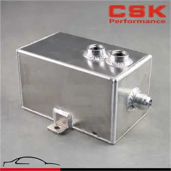 

Universal 3L Aluminum oil catch can tank with breather & drain tap 3LT baffled