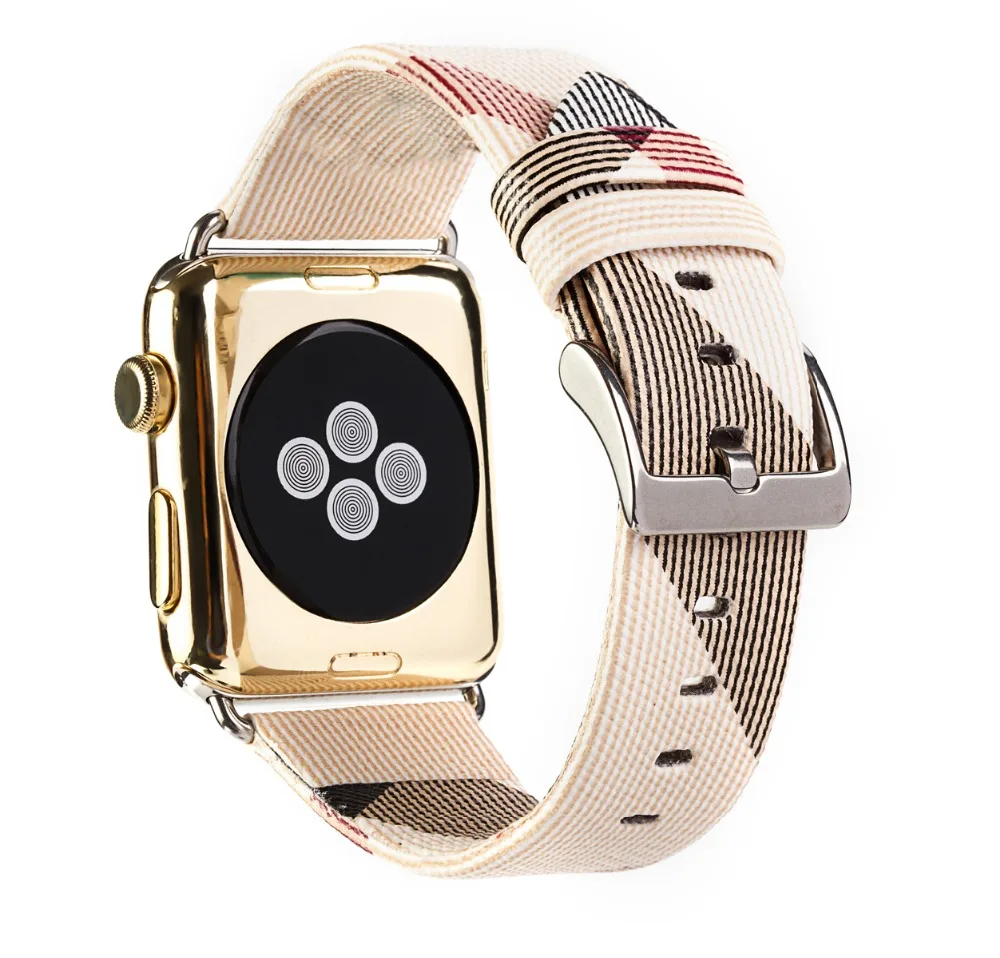 Кожаный ремешок для часов Apple Watch 5 4 черный серебристый металлический разъем