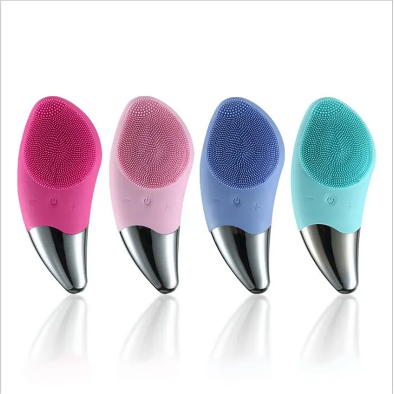 Ultrasonic Electric Facial Cleansing Face Washing Brush Vibration Skin Blackhead Remover Pore Cleaner Massage USB Rechargeable | Красота и