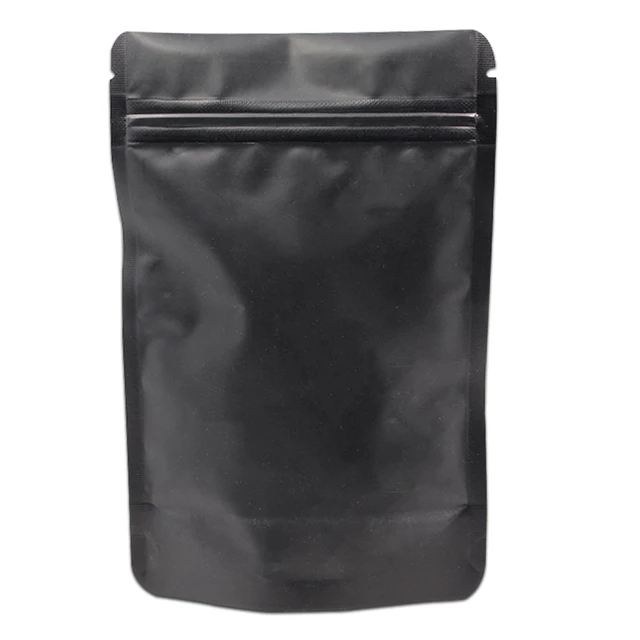 Matte Black Stand Up 200pcs Lot Pure Aluminum Foil Zip Lock Ng Matte Black Stand Up 200pcs Lot Pure Aluminum Foil Zip Lock Ng Pouch Reclosable Doypack