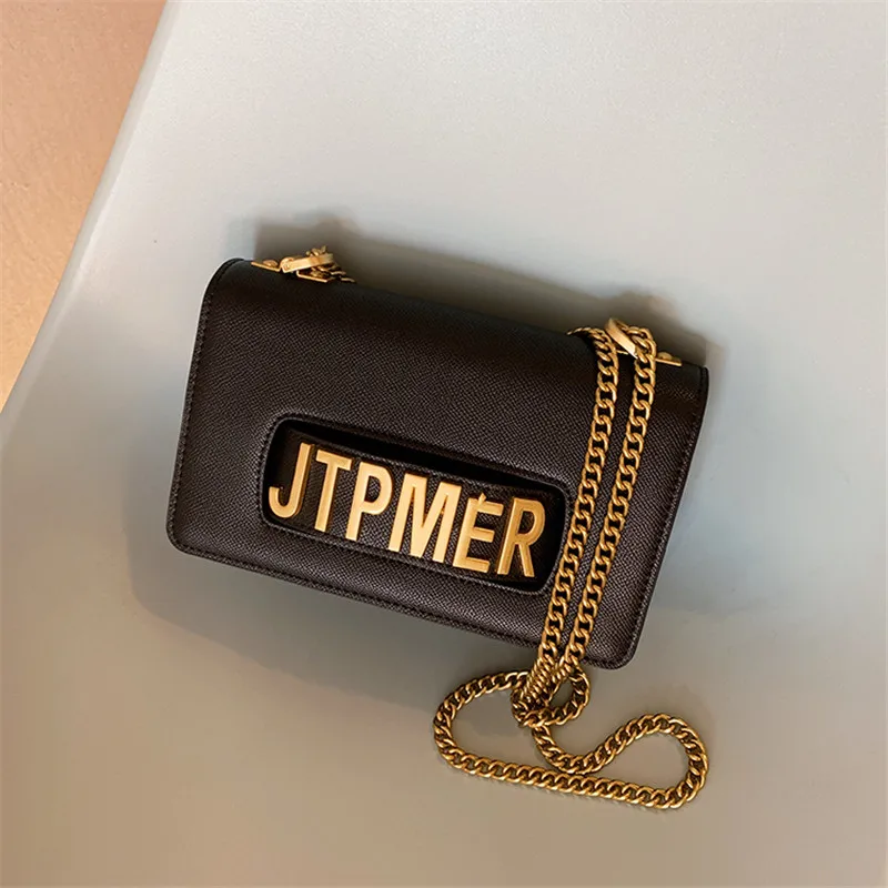 

Luxury Handbags Women Bags Designer Metal Letter Chain Shoulder Messenger Bags Women Purse and Handbags Sac Main Femme