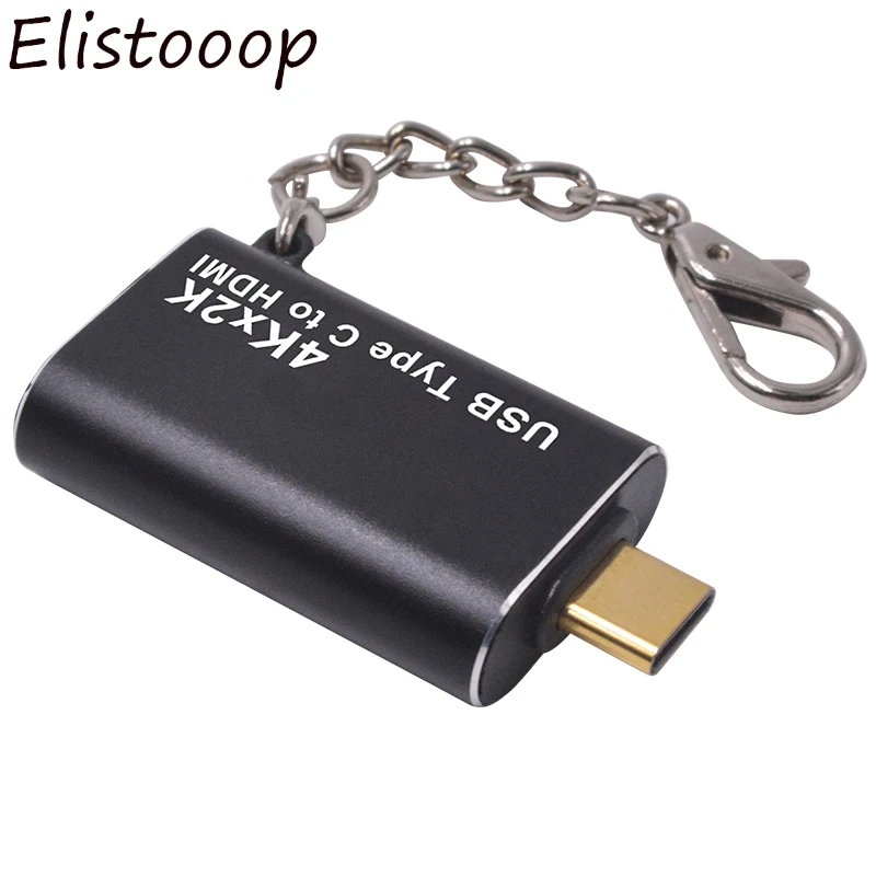 Elistooop 4K x 2K Type C USB 3 1 Male HDMI Female Display Monitor Adapter Convertor для Mac Book Pro|Кабели VGA| |