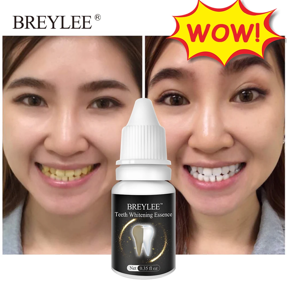 BREYLEE Teeth Whitening Essence Oral Hygiene Cleaning Serum White Gel