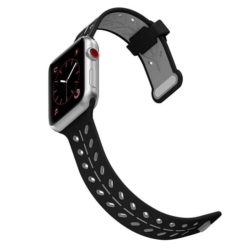 Bemorcabo для Apple Watch Band, мягкая силиконовая замена спортивный браслет ремешок браслет для iWatch Sport 38 мм 42 мм