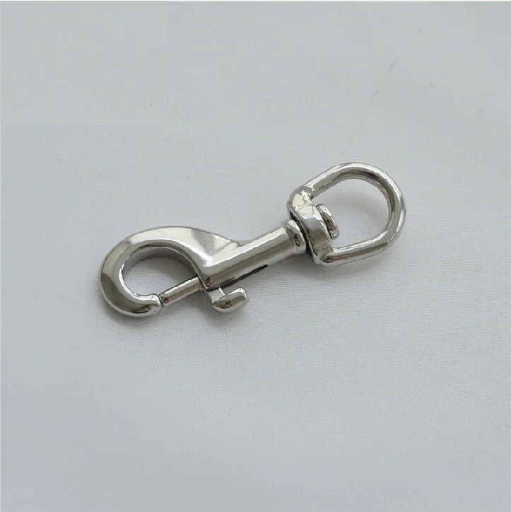 

M4 316 stainless steel Silvery Curved Lobster Clasps Swivel Trigger Round Swivel Eye Bolt Snap Hook With Spring