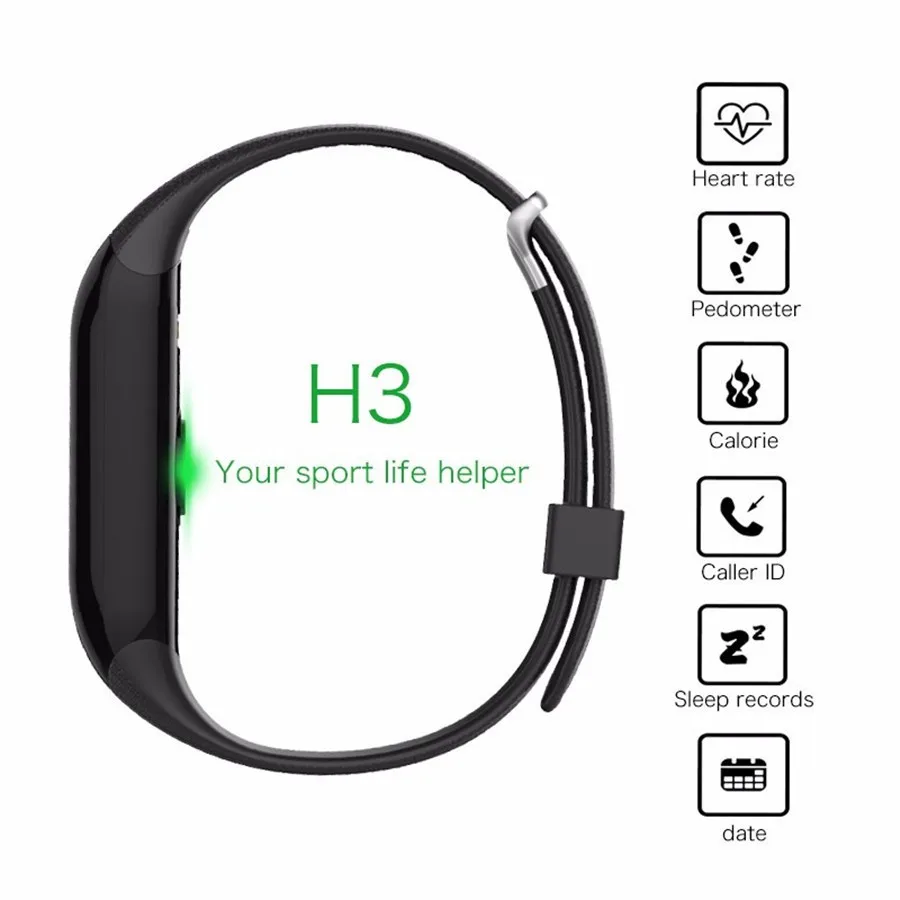 AWEI H3 heart rate sports smart Wristband FAST CLICK ONLINE