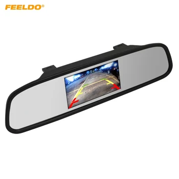 

FEELDO 4.3" TFT LCD Digital Car Rearview Monitor With Mirror For Reversing Backup Camera DVD/VCD Video 12V/24V #CT-4619