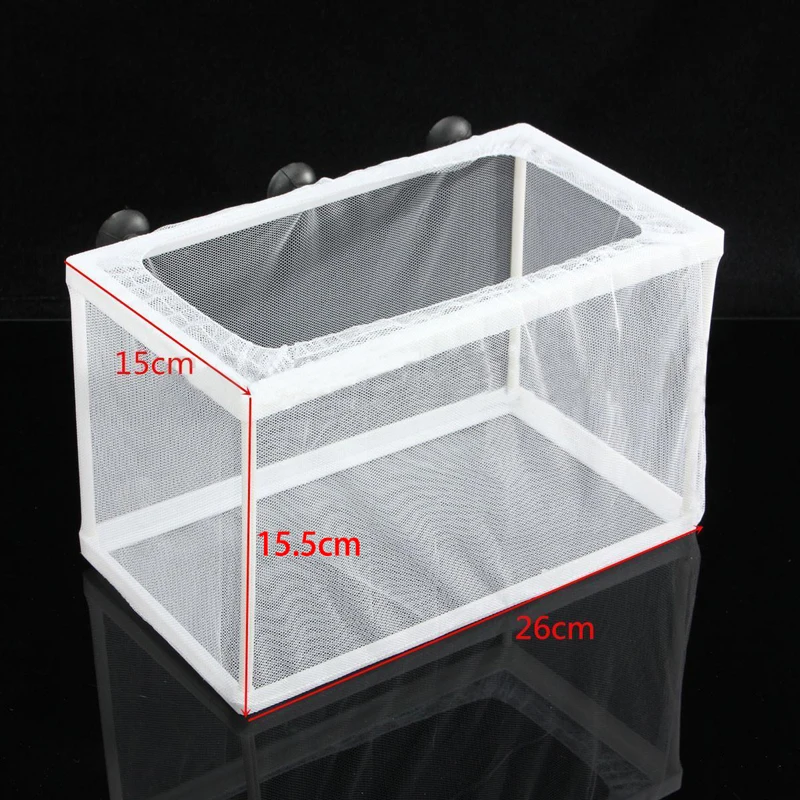 1pc Plastic Fish Breeding Incubator Net Hanging Fish Hatchery Isolation Box 26 x 15 x 15.5cm For Aquarium Accessory