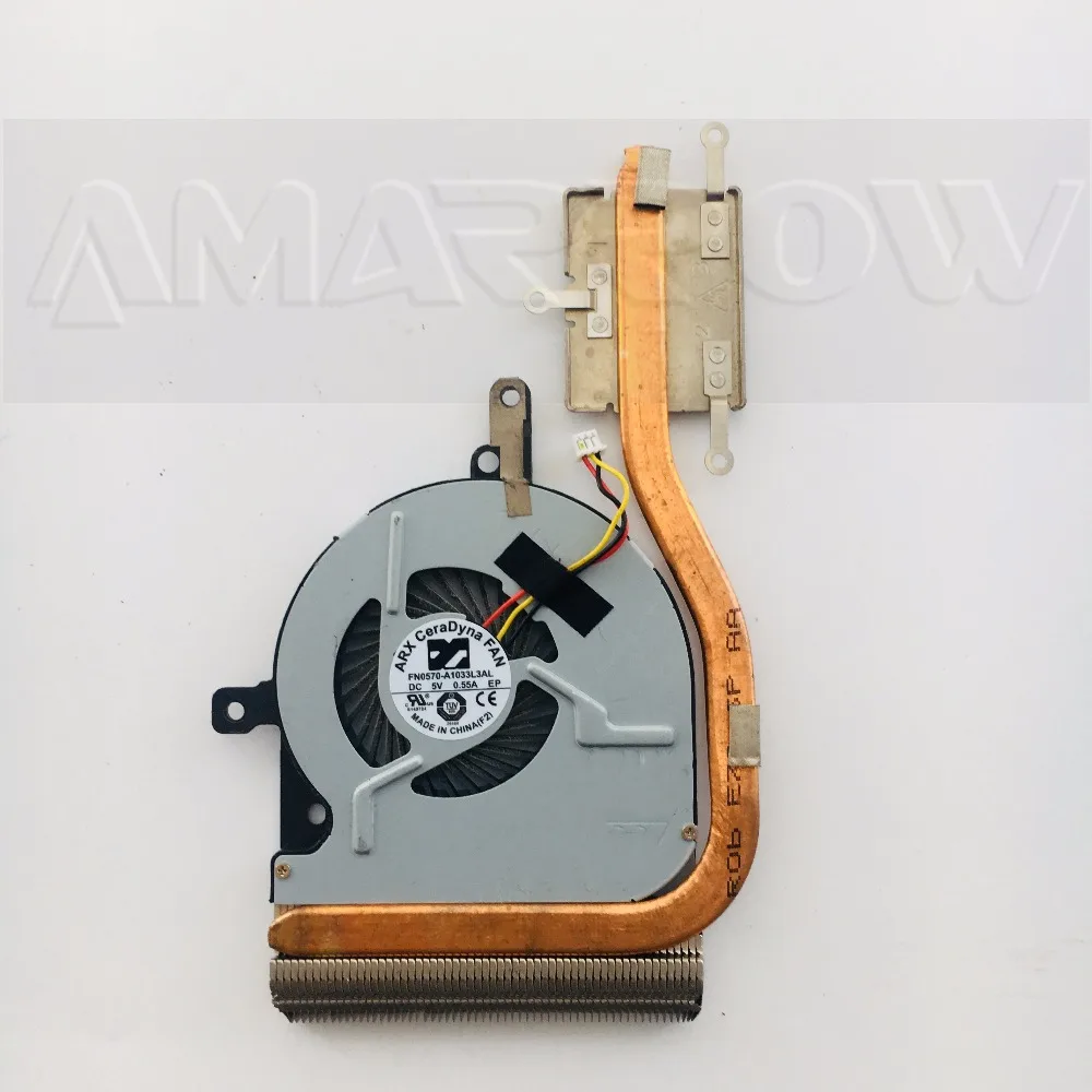 Original free shipping laptop cpu heatsink cooling fan For TOSHIBA C55T