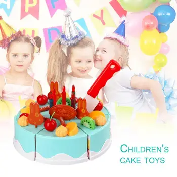 

Pretend Play Cutting Birthday Cake Kitchen Toys Diy Cutting Play Food Non Toxic Kitchen Cake Toys Birthday Gift For Children