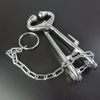

Stainless Steel Cow Nose Ring Pliers Bull Cattle Bovine with Chain Pulling Tool