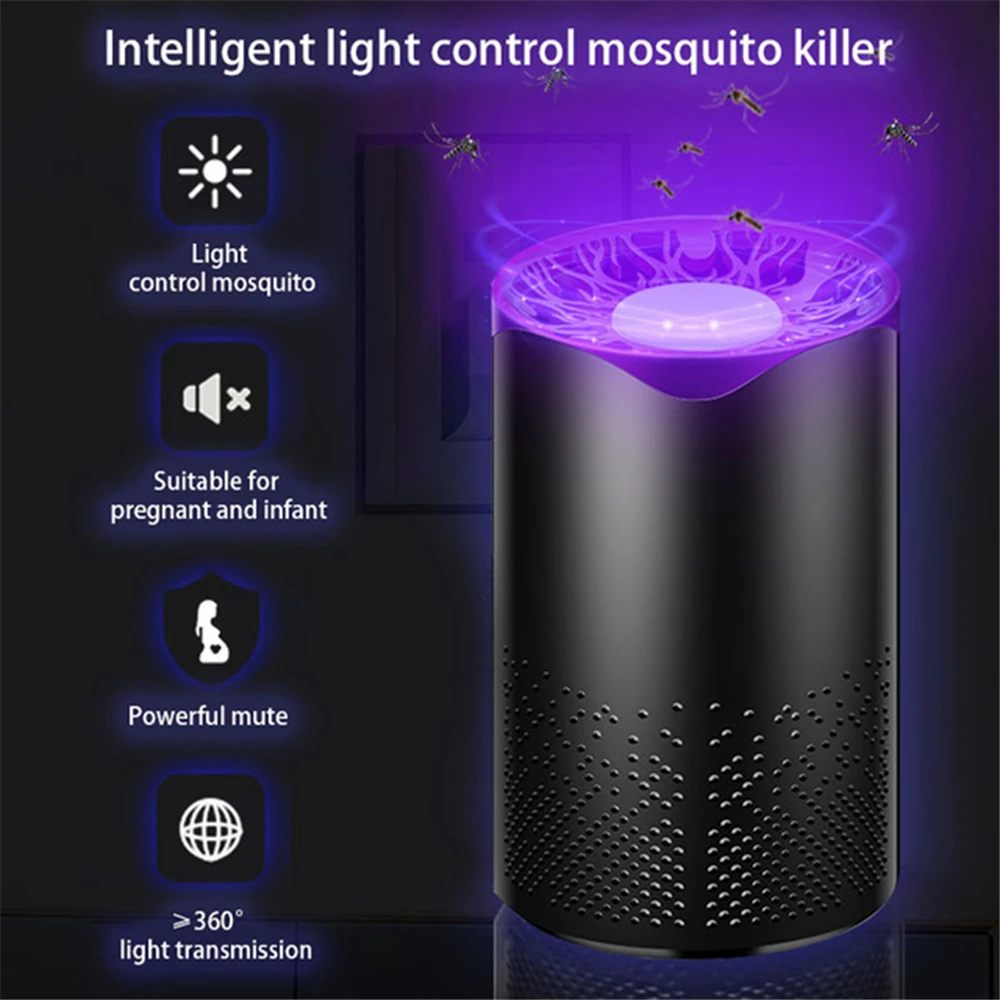 

2019 Safely USB Mosquite Killer Lamp Non-Radiation Flying LED Light Trap Electric Pest Control Bug Zapper Insect Repeller Reject