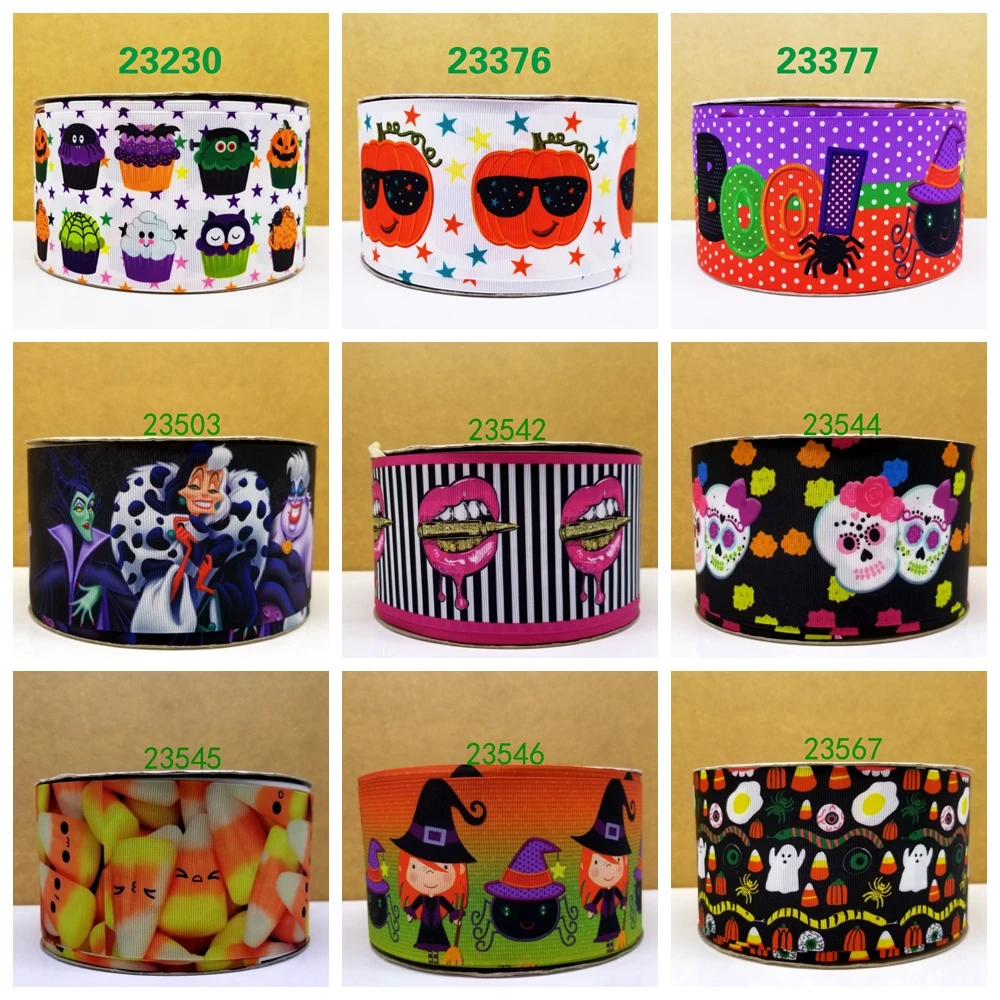 

Free shipping 2018 new arrival 50yards cartoon printed grosgrain ribbons 23376