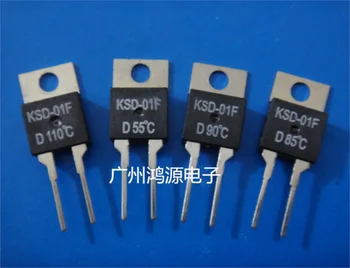 

5Pcs KSD-01F/JUC-31F D130 temperature control switch TO-220 temperature sensor 130 degree Normally closed temperature controller
