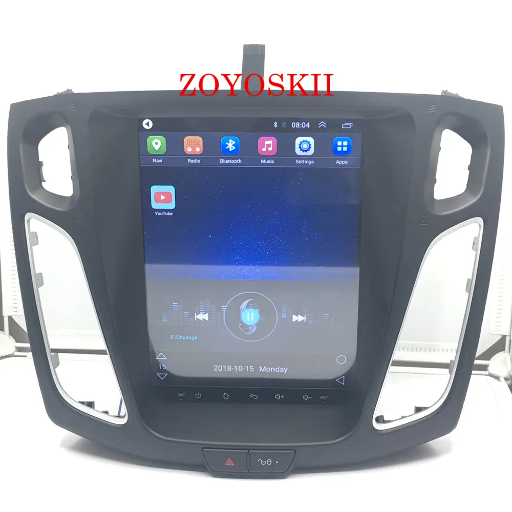 Perfect ZOYOSKII Android 9.0 10.4 inch IPS vertical screen car gps multimedia radio bt navigation player for ford focus salon 2012-2016 7
