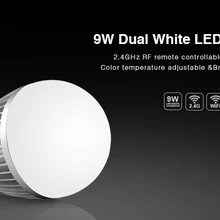 Ми свет 2,4 г 9 Вт E27 Беспроводной CW/WW двойной белый(холодный белый+ теплый белый) Светодиодный лампа Цвет температуры регулировки