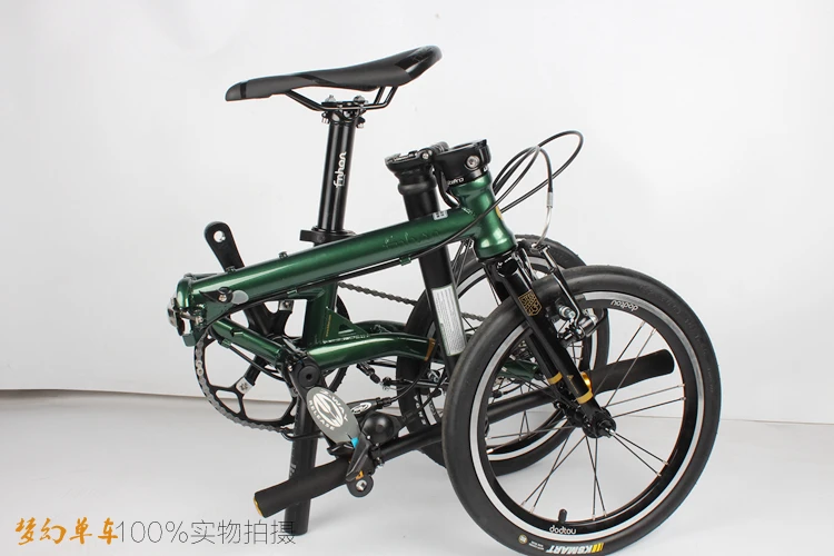 Discount Ultra-light 9-speed chrome-molybdenum steel folding bike High quality Cost-effective bicycle Retro travel driving leisure BMX 13