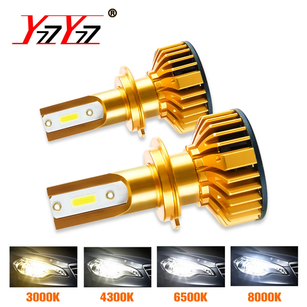 

2Pcs H7 LED H4 LED H11 Car Light Bulb 10000LM H8 H1 HB3 9005 9006 HB4 H9 72W 6500K 3000K 4300K 8000K 12V 24V Auto Led Headlight