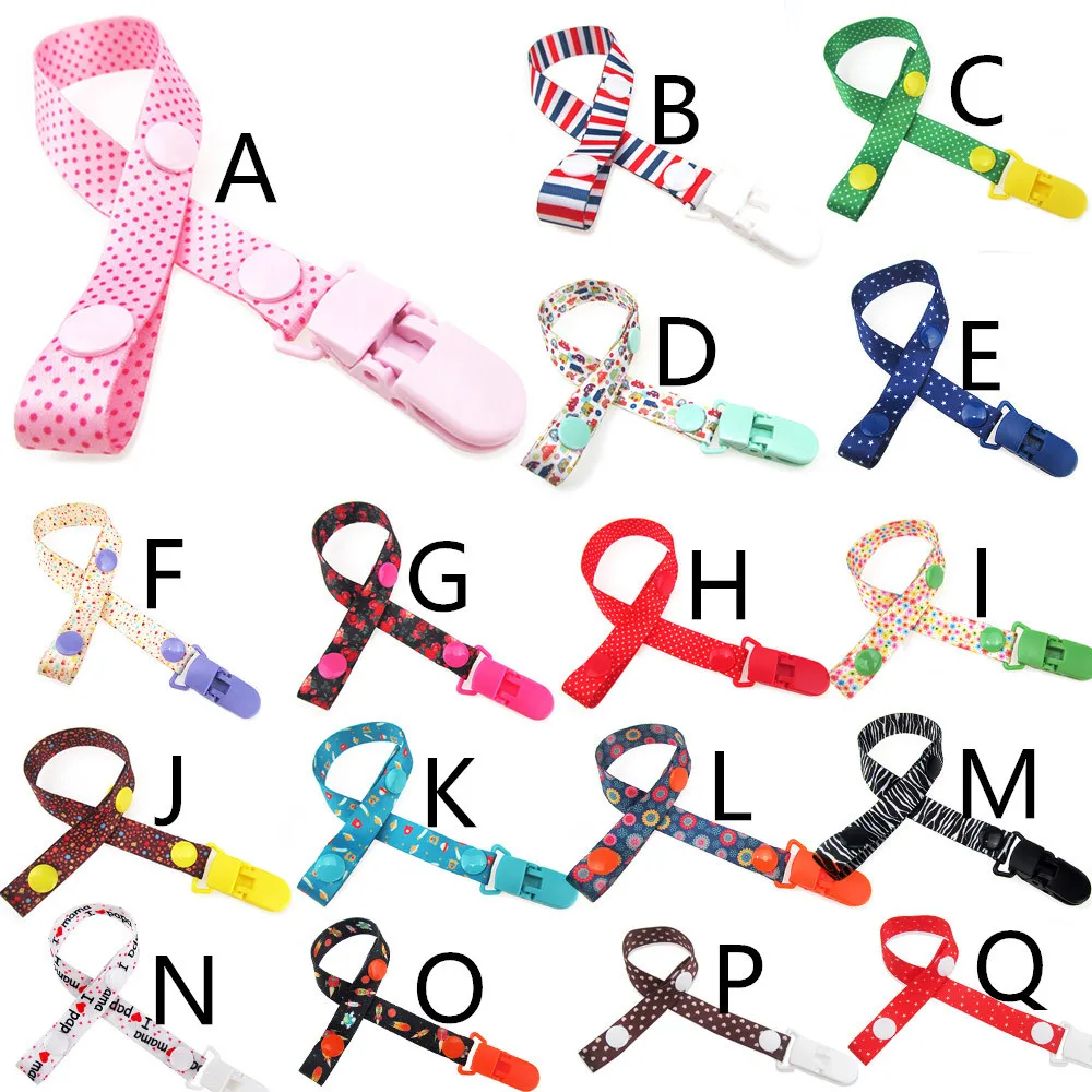 

Baby Pacifier Chain Clip Holder Nursing Teether Dummy Soother Nipple Leash Strap Children Pacifier Clips Teether Anti-drop Rope