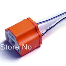 H4 женский керамика 2 шт. теплостойкость жгут проводов для фар лампа держатель адаптер гнездового соединителя шарик провода