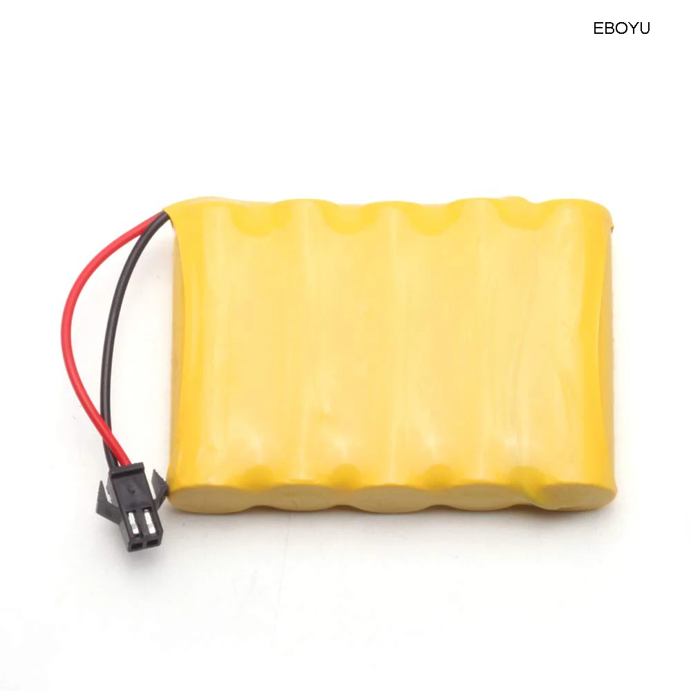 Аккумулятор EBOYU Ni Cd 6 в 700 мАч с разъемом SM 2P для WPL B1 B24 B16 C24 C14 RC 2 4G 4WD Гусеничный