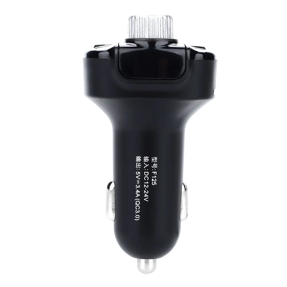 Fm-передатчик QC 3,0 Портативный двойной USB Handsfree Bluetooth автомобильный комплект MP3 Универсальный Автомобильный