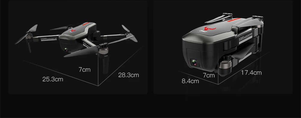 dobrável quadrocopter fluxo óptico dron vs sjrc f11 pro