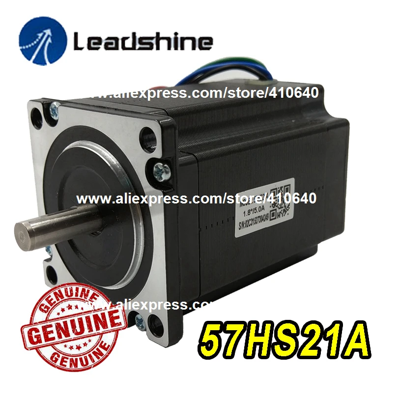 GENUINE Leadshine Stepper Motor 57HS21A 8mm Shaft 5A 2.1 N.M AND Leadshine DSP Digital Stepper Drive DM542 Delivery TOGETHER