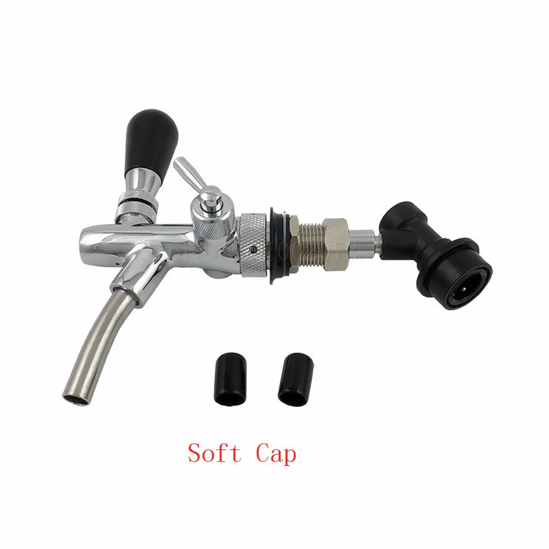 

Beer tap faucet, Adjustable Faucet with chrome plating,homebrew making tap with ball lock Connector