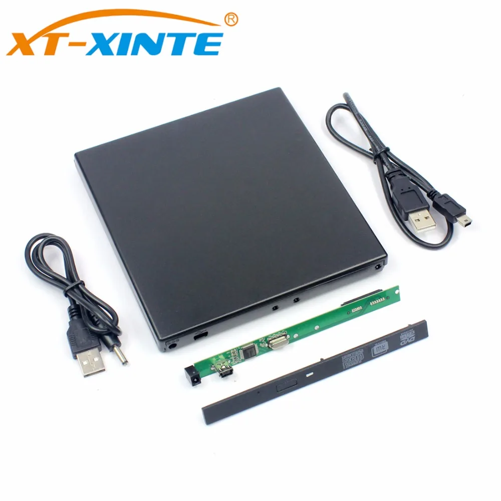 USB2.0 External SSD Hard Disk Enclosure Case 9.5mm DVD RW Drive Case