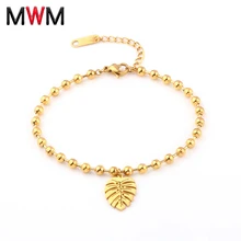MWM ювелирные изделия из нержавеющей стали Подвески Браслеты с растительным орнаментом и браслеты для мужчин femme Подарки для женщин Женский braclet braslet серебро золото