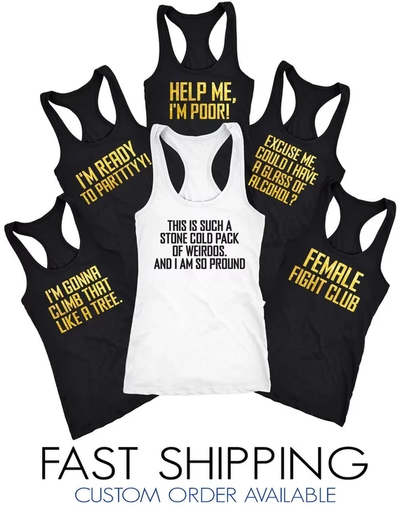 Funny bridal party shirts Clearance