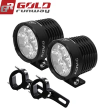 GOLDRUNWAY GR ADV4 motorcycle auxiliary lights 12V 32W motorbike led spot/flood fog lamp Autocycle 6000K 3800lm headlamp
