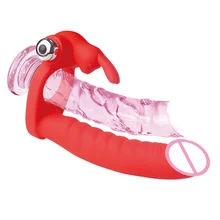 7 Speed Penis Vibrator for Couples Penetration Strapon Dildo Butt Plug Strap On Intimate Sex Toys For Women Men Vibrating Ring